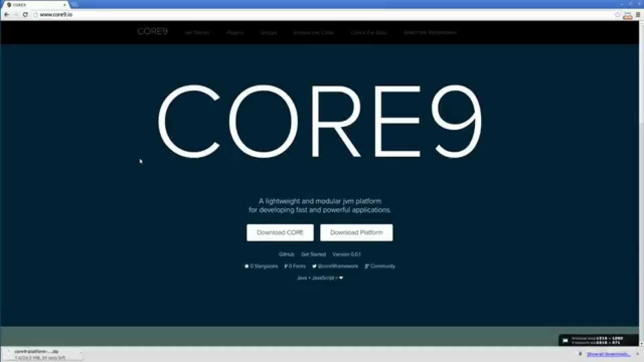 Getting started with Core9