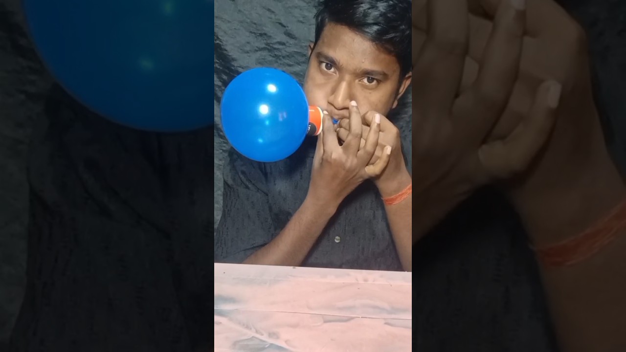 Disposal glass and balloon fly😱 