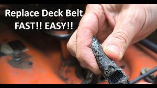 How to Replace the Deck/Blade Belt AND Grease the Spindles on a Husqvarna Mower/Tractor