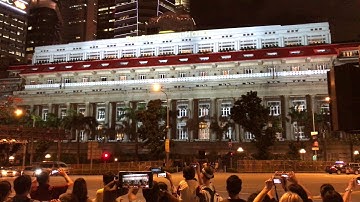 The Fullerton Hotel Projection Mapping by Hexogon Solutions