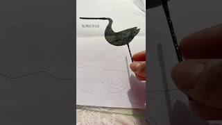 Drawing idea with hair pin🤩 #art #drawing #shorts