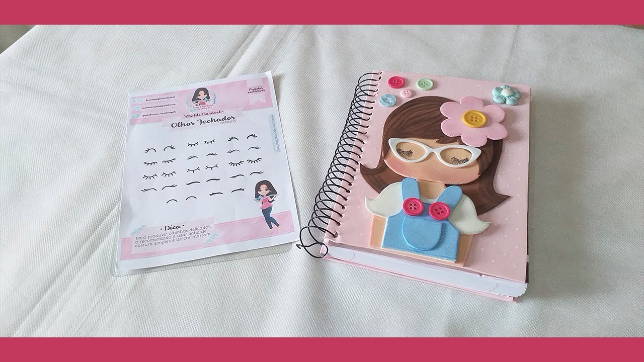 Caderno Decorado com Eva Passo a Passo