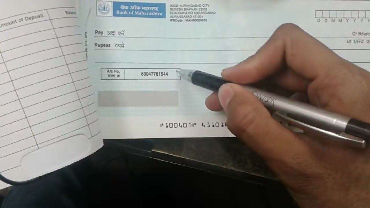 How to make Cancel Cheque - YouTube