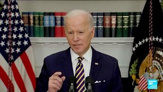 Joe Biden ordonne un embargo sur les importations américaines de pétrole et gaz russes • FRANCE 24