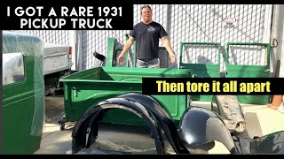 I got a very rare 1931 Ford Model A truck, and then tore it all apart.