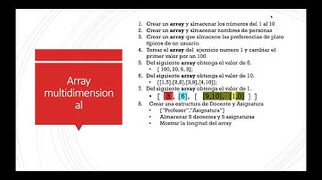 Ejercicios con Arrays - Curso de Programación y Algoritmos #8