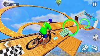 Impossible Bicycle - Mega Ramp BMX Bicycle Racing: Tricky Stunts 2020 - Android Gameplay 3D screenshot 2