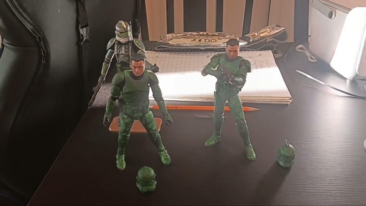 Finally Finished Painting My Custom Painted 41st Elite Corps 41st Ranger Platoon Clones 