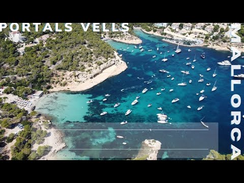 Portals Vells 3 Finger Bucht Mallorca 4K Drohnen Video