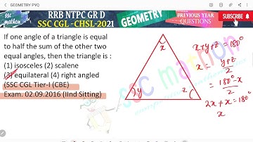 If one angle of a triangle is equal to half the sum of the other two equal angles, then the triangle