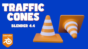How to Model a Traffic Cone in Blender 4.4 | Beginner 3D Tutorial