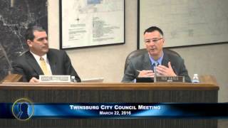 City of Twinsburg Council Meeting - March 22, 2016