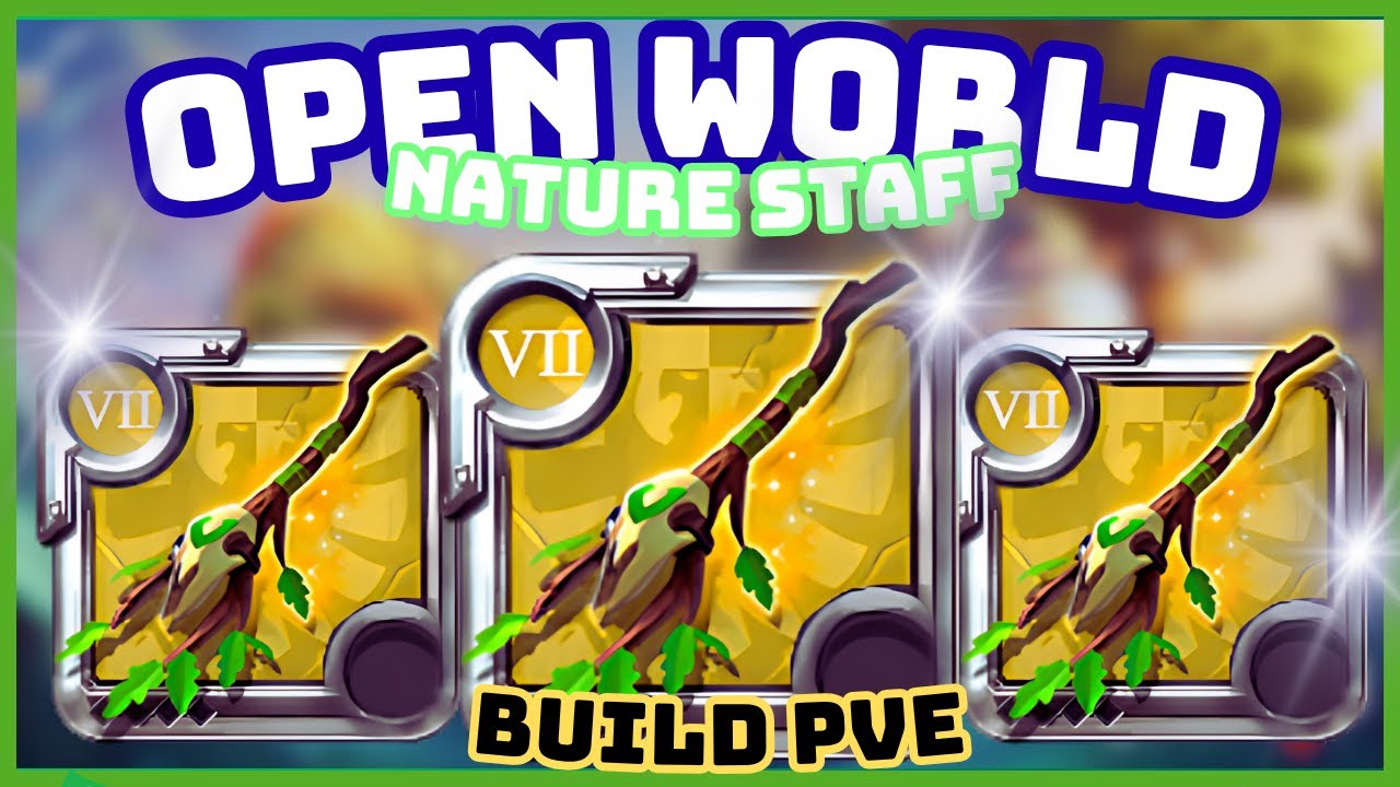 🌵BUILD NATURE STAFF pra FARMAR no OPEN WORLD! | Albion Online PvE
