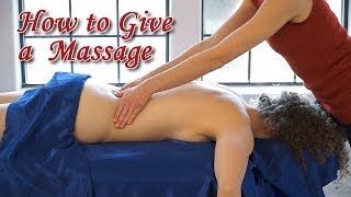 How to Massage For Beginners - Back, Neck & Shoulder Relaxation Massage Therapy Techniques screenshot 4