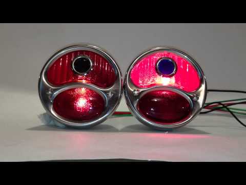 Rodtiques Fully Lit Blue Dot Taillight Comparison