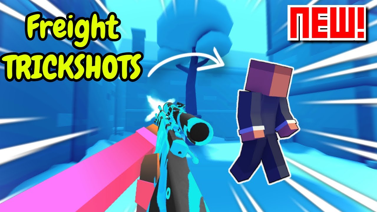 Krunker.io TRICKSHOTS IN NEW FREIGHT MAP!! (Rework) *PRO* kinda...