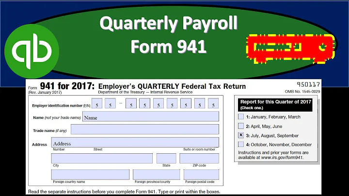 Quarterly Payroll Form 941 & Payroll Report Forms From QuickBooks