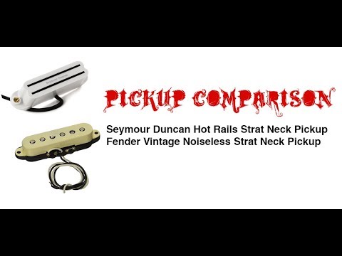 Comparing SD Hot Rails and Fender Vintage Noiseless Neck Pickups