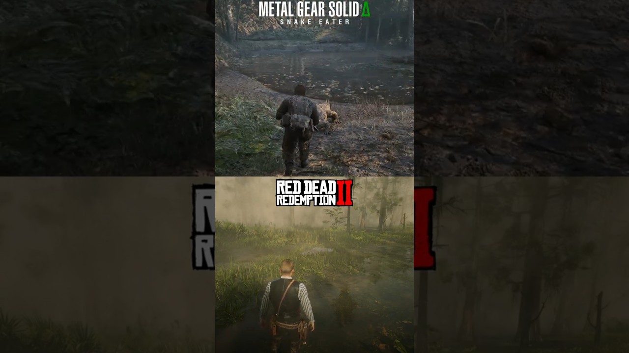 Best Crocodile Attack - MGS Delta vs RDR2