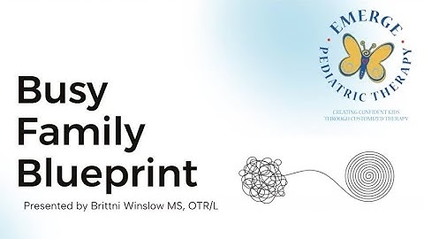 The Busy Family Blueprint!