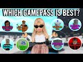 REVIEWING And RANKING Every GAMEPASS In BLOXBURG | roblox