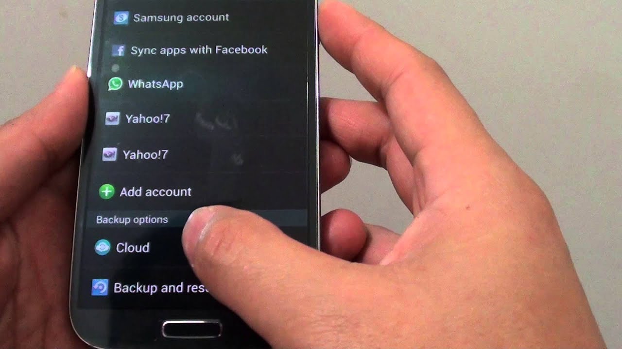 Samsung Galaxy S4 How to Sync Calendars, Contacts and