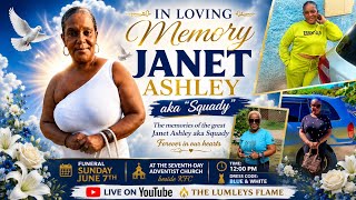 Celebrating the Life of Janet Ashley “Squady” | A Beautiful Tribute to a Cherished Soul