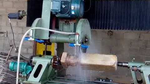 OMC-DDQ1000 CNC Stone Profiling Machine Column Cutting Demo