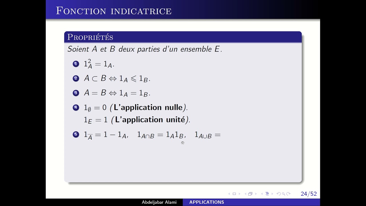 Fonction indicatrice