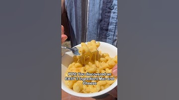3 Ingredient Mac And Cheese!!