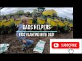 Kids Planting with Dad!