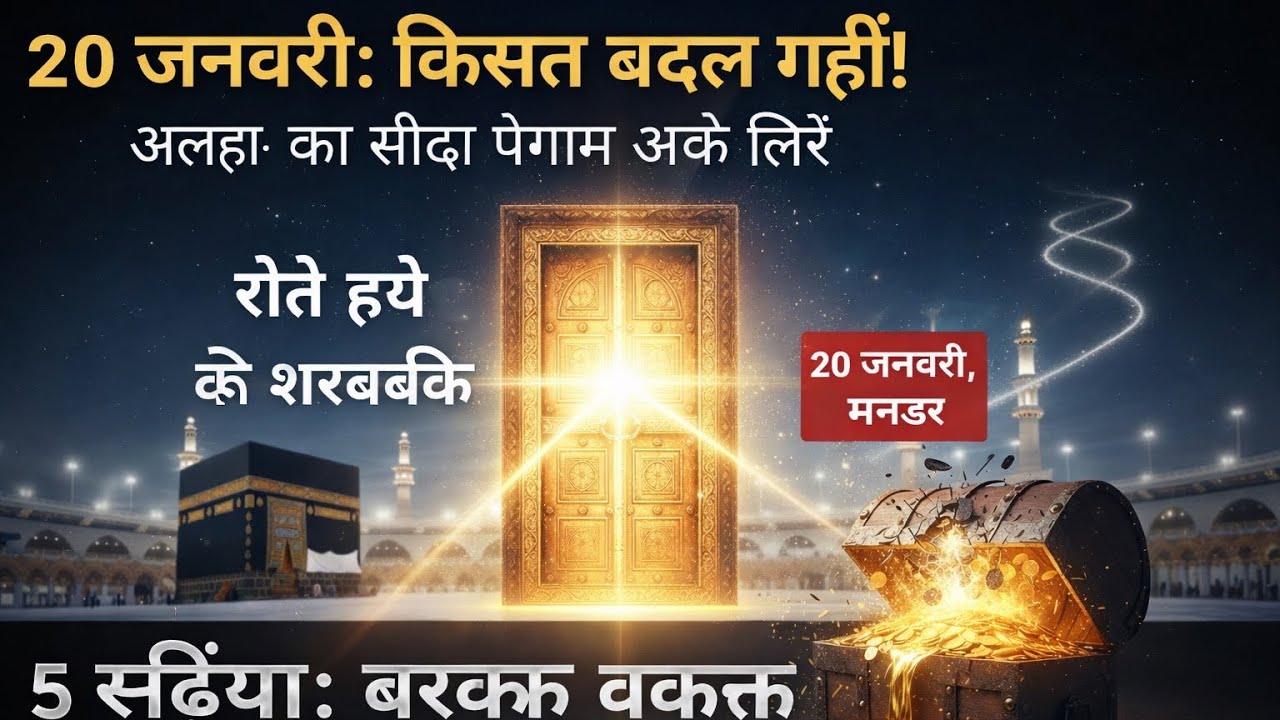 20 January 2026 अल्लाह का आखिरी पैगाम: आपकी तकदीर का ताला खुल गया