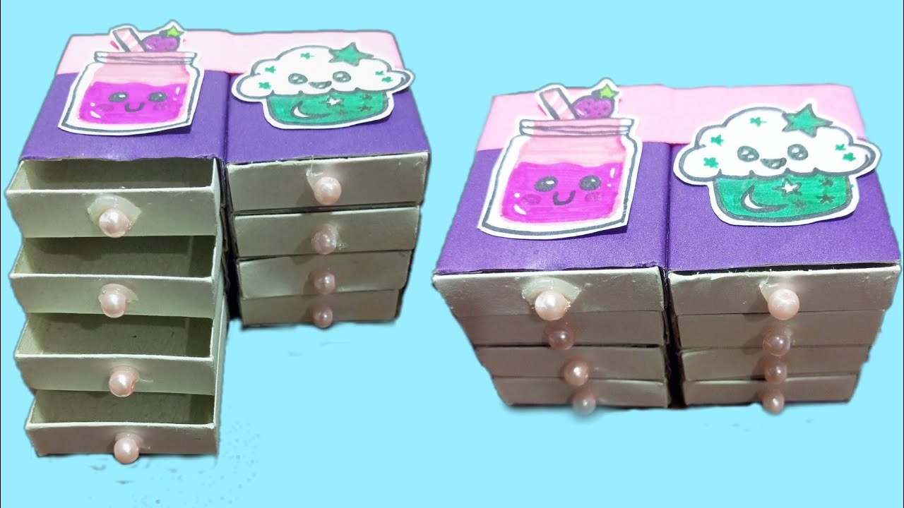 DIY craft ideas from matchbox | how to make drawers from waste | how to ...