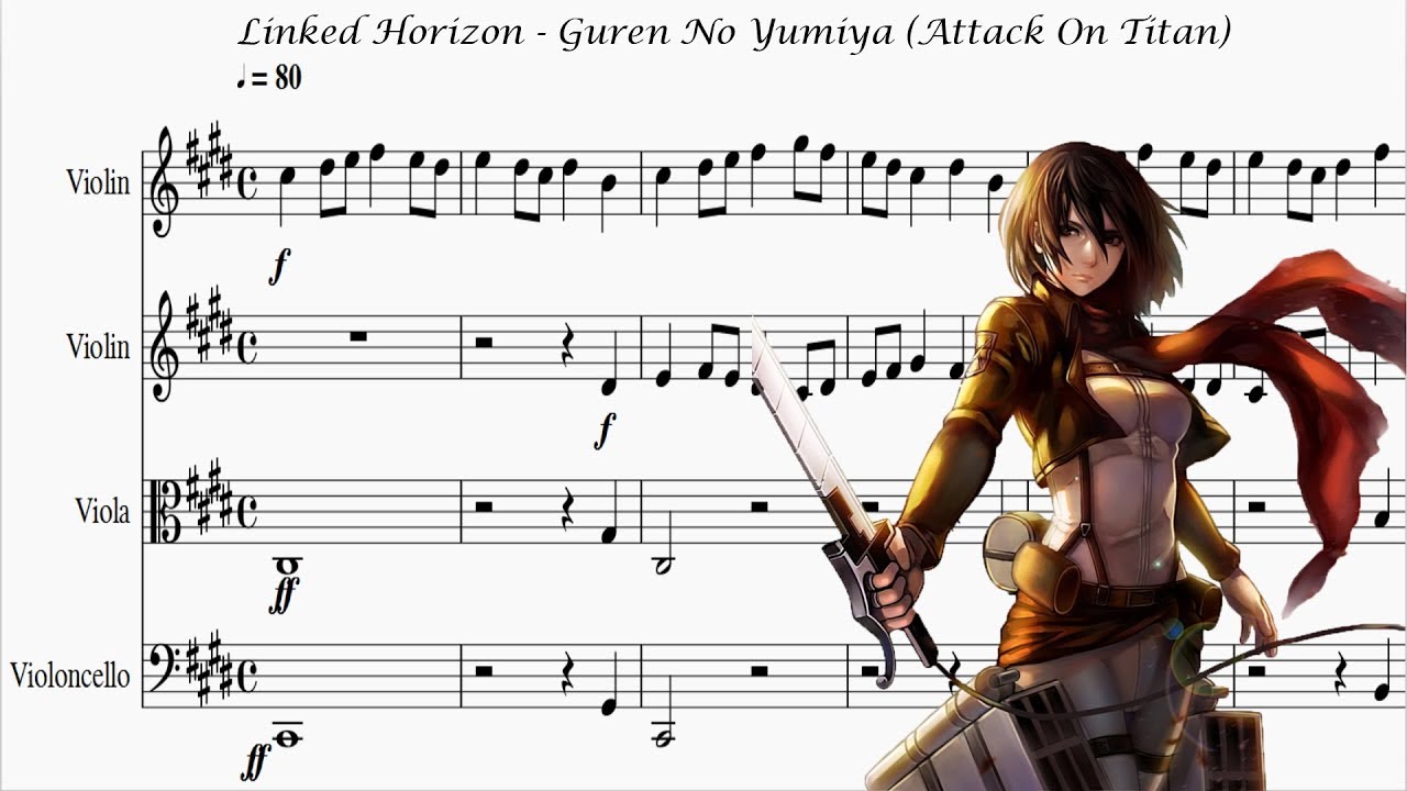 Guren No Yumiya - Attack On Titan (Shingeki No Kyojin) 