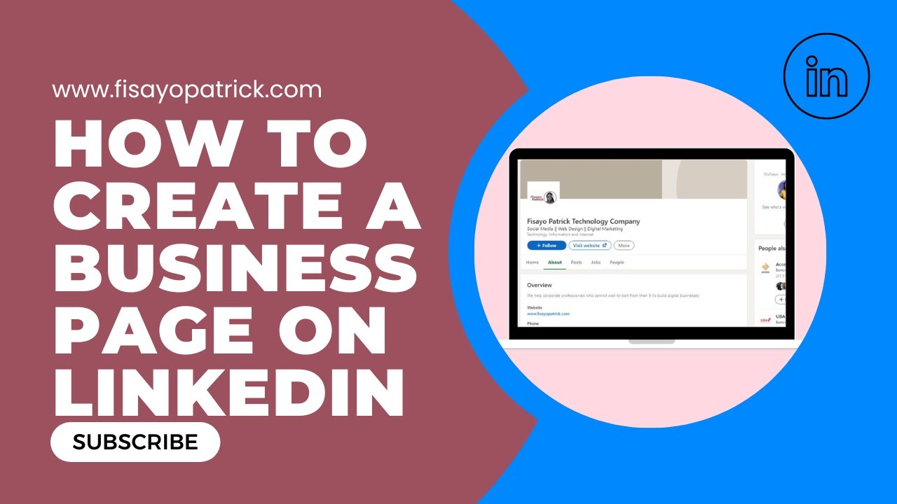 HOW TO CREATE A LINKEDIN BUSINESS PAGE - YouTube