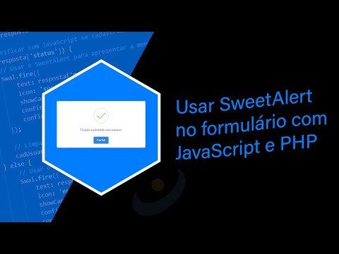 Como usar SweetAlert no formulário com JavaScript e PHP