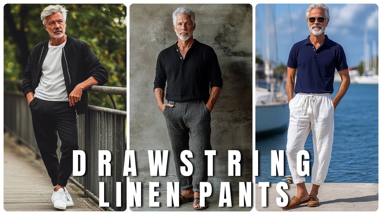 10 Ways to Style Drawstring Linen Pants That Make Older Men Look Effortlessly Elegant