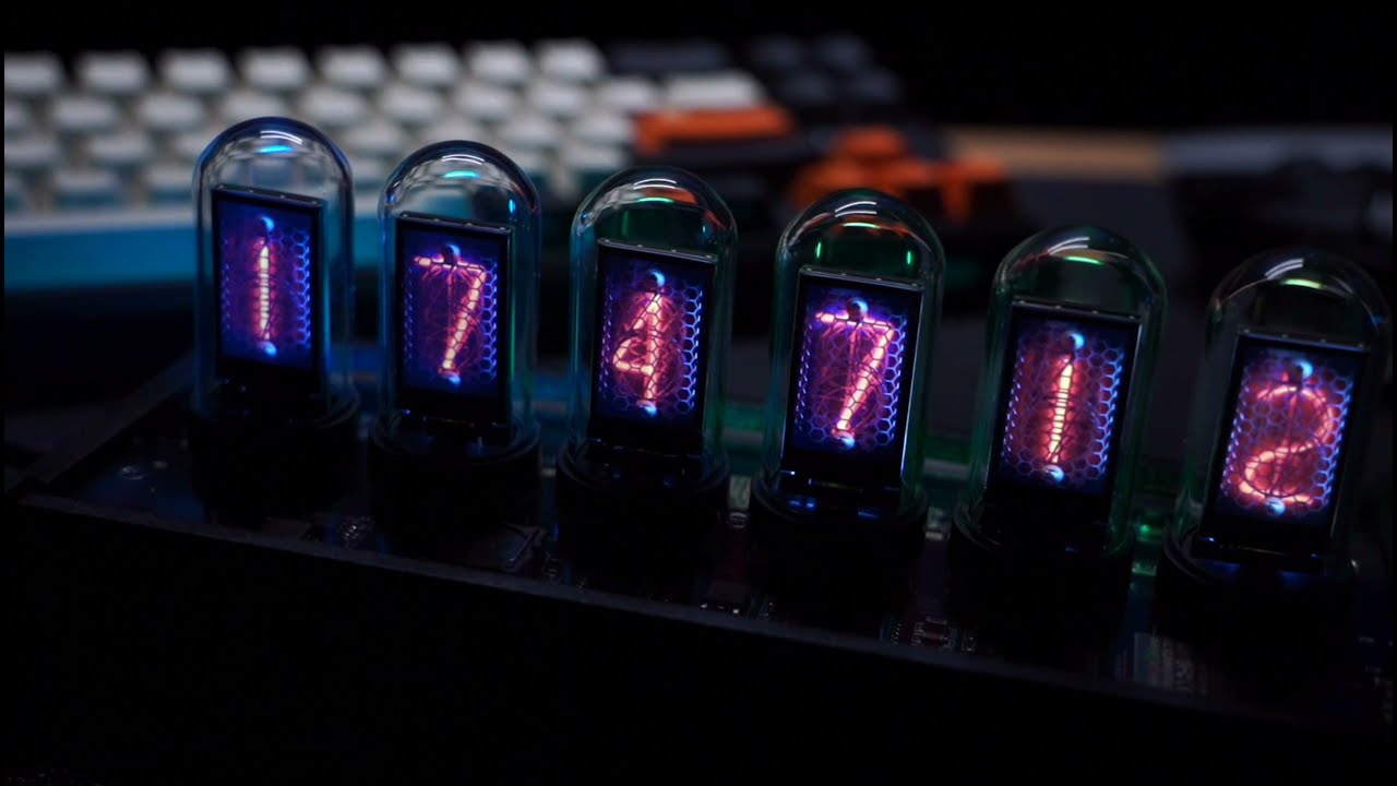 Douk Audio EleksTube IPS NIXIE CLOCK 135x240 Pixels Large Display Ref Nixie Clock