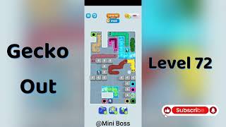 Gecko Out Level 72 Walkthrough 🧩 | Step-by-Step Puzzle Guide | Mini Boss