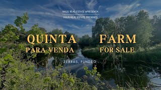Quinta junto ao rio para venda em Zebras, Fundão