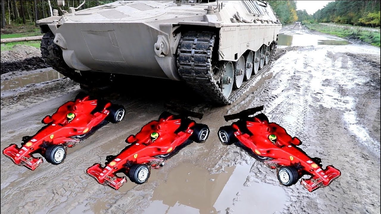 Panzer Vs Formula 1 Race Car Race Car Vs Tank Rennwagen Gegen Panzer Youtube