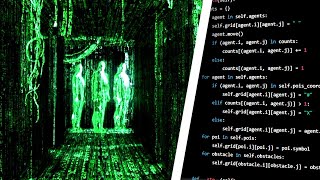 Ive asked AI to create a Matrix Simulation... here is the result