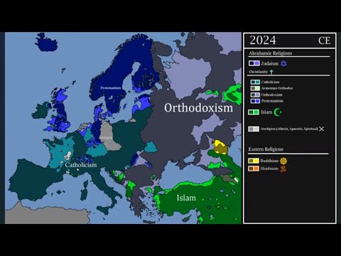 History of Religion in Europe Every Year 600 BCE - 2024 CE // Anthrosapien (Re-upload)