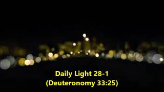Daily Light January 28th, part 1 (Deuteronomy 33:25)