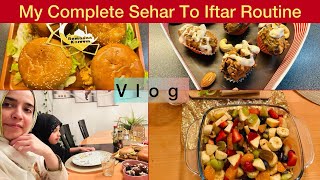 My Sehri To Iftar Routine In Switzerland 🇨🇭🌙| Ramadan Special Recipes & Ideas | Ramadan Vlog 2024