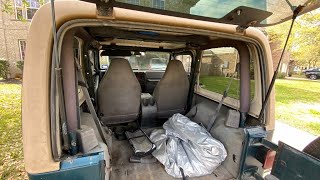 Removing the Hardtop for the First Time on my '97 Jeep TJ