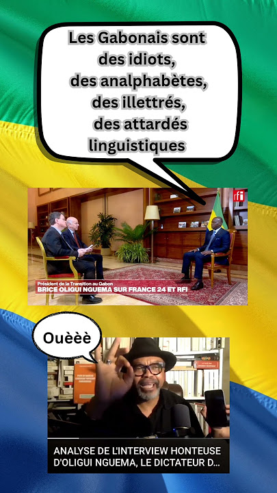 Gabonais analphabètes, illettrés, attardés linguistiques??? #gabon #oliguinguema #franklinnyamsi