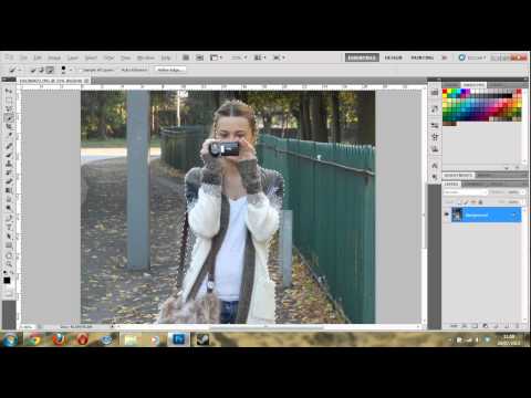 How to Blur image background tutorial Photoshop CS