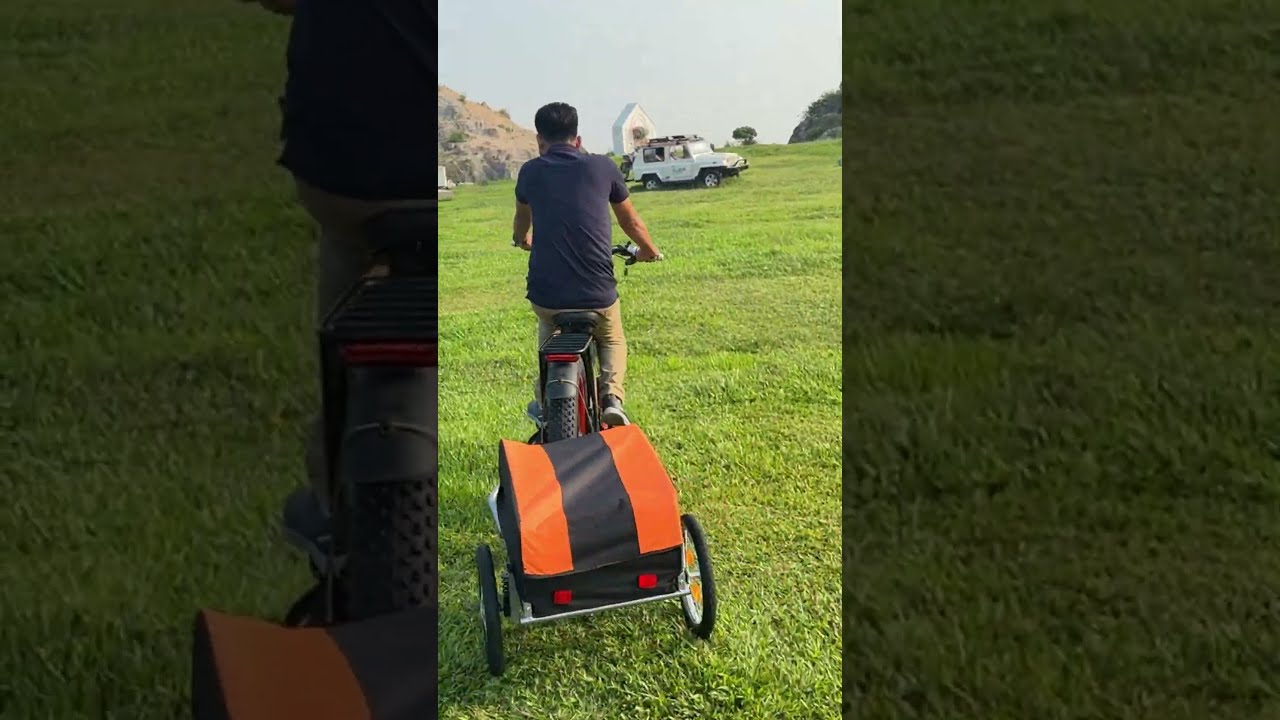 Compact Utility Trailer – Compatible with Any eBike or Bicycle