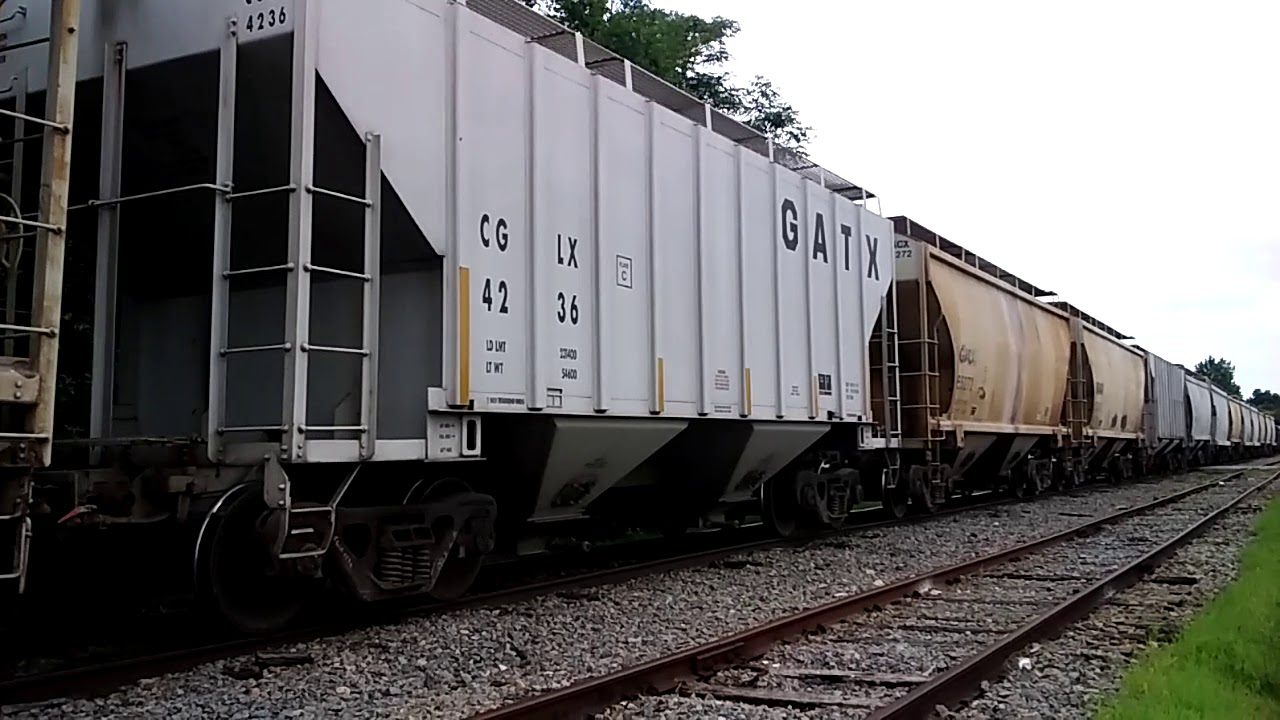 ATN Z389 WITH OMLX 7204 SD40-2 EX BN NORTH BOUND MIXED FREIGHT